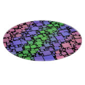 Groovy Boho Retro Mod Geometrische Trigender Pride Snijplank (Hoek)