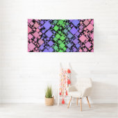 Groovy Boho Retro Mod Geometrische Trigender Pride Spandoek (Insitu)
