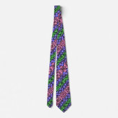 Groovy Boho Retro Mod Geometrische Trigender Pride Stropdas (Achterkant)