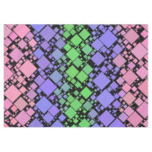 Groovy Boho Retro Mod Geometrische Trigender Pride Tafelkleed (Voorkant (Horizontaal))