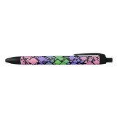 Groovy Boho Retro Mod Geometrische Trigender Pride Zwarte Inkt Pen (Bovenkant)