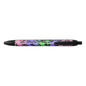 Groovy Boho Retro Mod Geometrische Trigender Pride Zwarte Inkt Pen (Achterkant)
