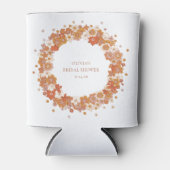 Groovy Boho Sinaasappel Bloemen Vrijgezellenfeest  Blikjeskoeler (Voorkant)