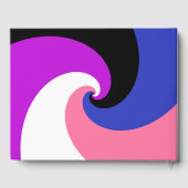 Groovy Boho Spiraal Abstract Genderfluid Pride Fla Gastenboek (Achterkant)