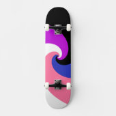 Groovy Boho Spiraal Abstract Genderfluid Pride Fla Persoonlijk Skateboard (Voorkant)