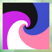 Groovy Boho Spiraal Abstract Genderfluid Pride Fla Raamsticker (Vel 3)
