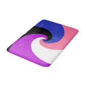 Groovy Boho Spiraal Abstract Genderfluid Pride Vla Badmat (Gekanteld)