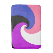 Groovy Boho Spiraal Abstract Genderfluid Pride Vla Badmat (Voorkant Verticaal)