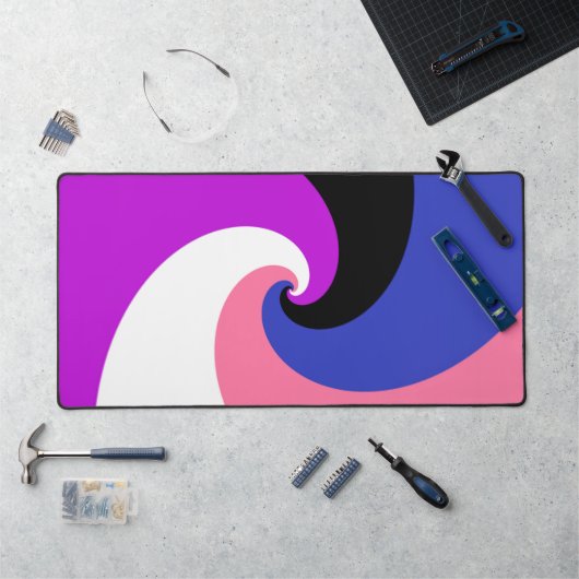 Groovy Boho Spiraal Abstract Genderfluid Pride Vla Bureaumat (Werkstation)