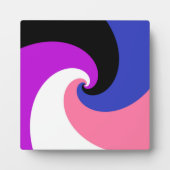 Groovy Boho Spiraal Abstract Genderfluid Pride Vla Fotoplaat (Voorkant)