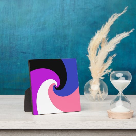 Groovy Boho Spiraal Abstract Genderfluid Pride Vla Fotoplaat (Insitu)