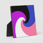 Groovy Boho Spiraal Abstract Genderfluid Pride Vla Fotoplaat (Voorkant)