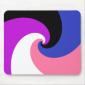 Groovy Boho Spiraal Abstract Genderfluid Pride Vla Muismat (Voorkant)