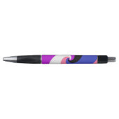 Groovy Boho Spiraal Abstract Genderfluid Pride Vla Pen (Voorkant)