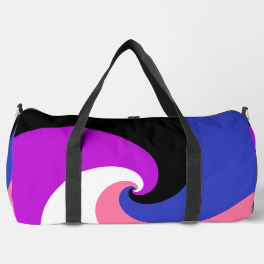 Groovy Boho Spiraal Abstract Genderfluid Pride Vla Plunjezak (Voorkant)