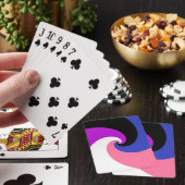 Groovy Boho Spiraal Abstract Genderfluid Pride Vla Pokerkaarten (Insitu)