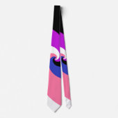 Groovy Boho Spiraal Abstract Genderfluid Pride Vla Stropdas (Voorkant)