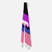 Groovy Boho Spiraal Abstract Genderfluid Pride Vla Stropdas (Achterkant)