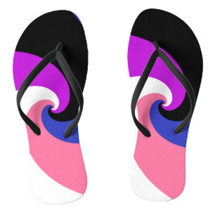 Groovy Boho Spiraal Abstract Genderfluid Pride Vla Teenslippers