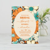 Groovy Boho Strand Fun Bruiloft Kaart (Staand voorkant)