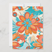 Groovy Boho Strand Fun Vibes Bruiloft Kaart (Achterkant)