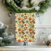 Groovy Boho Towel Retro Swirls for Your Spa Bad Handdoek