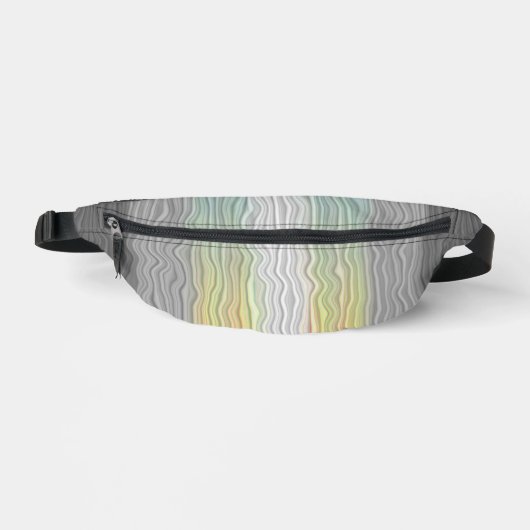 Groovy Boho Trippy Abstract Demifluid Pride Flag Heuptasje (Voorkant)