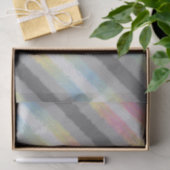 Groovy Boho Trippy Abstract Demifluid Pride Flag Tissuepapier (Geschenk)