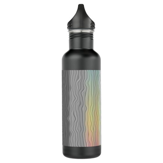 Groovy Boho Trippy Abstract Demifluid Pride Flag Waterfles (Links)