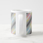 Groovy Boho Trippy Abstract Demifluid Pride Vlag Grote Koffiekop (Achterkant)