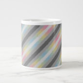 Groovy Boho Trippy Abstract Demifluid Pride Vlag Grote Koffiekop (Voorkant)