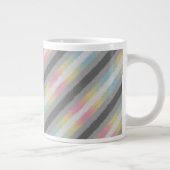 Groovy Boho Trippy Abstract Demifluid Pride Vlag Grote Koffiekop (Rechts)