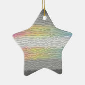 Groovy Boho Trippy Abstract Demifluid Pride Vlag Keramisch Ornament (Rechts)