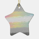Groovy Boho Trippy Abstract Demifluid Pride Vlag Keramisch Ornament (Links)