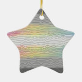 Groovy Boho Trippy Abstract Demifluid Pride Vlag Keramisch Ornament (Achterkant)