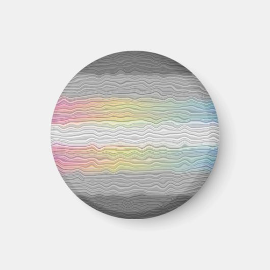 Groovy Boho Trippy Abstract Demifluid Pride Vlag Magneet (Voorkant)