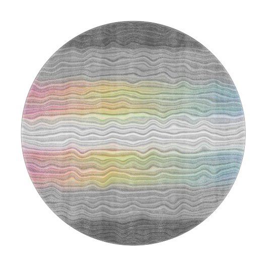 Groovy Boho Trippy Abstract Demifluid Pride Vlag Snijplank (Voorkant)