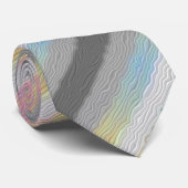 Groovy Boho Trippy Abstract Demifluid Pride Vlag Stropdas (Opgerold)