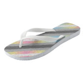 Groovy Boho Trippy Abstract Demifluid Pride Vlag Teenslippers (Schuin)