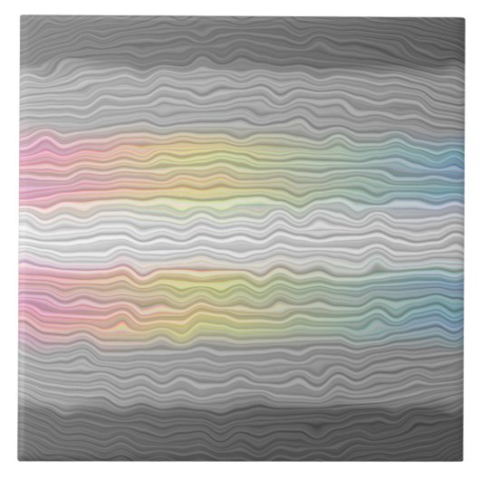 Groovy Boho Trippy Abstract Demifluid Pride Vlag Tegeltje (Voorkant)