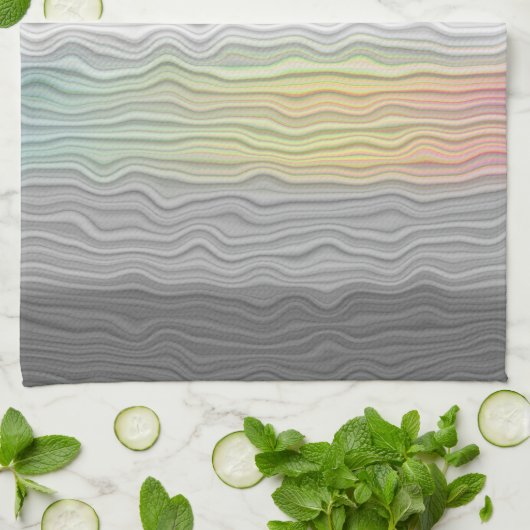 Groovy Boho Trippy Abstract Demifluid Pride Vlag Theedoek (Gevouwen)