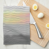 Groovy Boho Trippy Abstract Demifluid Pride Vlag Theedoek (Quarter Fold)