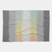 Groovy Boho Trippy Abstract Demifluid Pride Vlag Theedoek (Horizontaal)