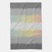 Groovy Boho Trippy Abstract Demifluid Pride Vlag Theedoek (Verticaal)