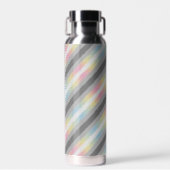 Groovy Boho Trippy Abstract Demifluid Pride Vlag Waterfles (Voorkant)