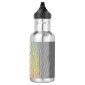 Groovy Boho Trippy Abstract Demifluid Pride Vlag Waterfles (Rechts)