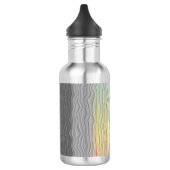 Groovy Boho Trippy Abstract Demifluid Pride Vlag Waterfles (Links)