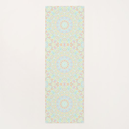 Groovy Boho Trippy Eigenzinnige Kleurrijke Pastel  Yogamat (Achterkant)