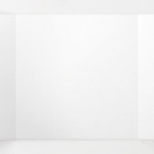 Groovy Boho Vibrant Blauw Monochroom Fractal Marme Drieluik Kaart (Binnenkant midden)