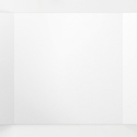 Groovy Boho Vibrant Blauw Monochroom Fractal Marme Drieluik Kaart (Binnenkant midden)